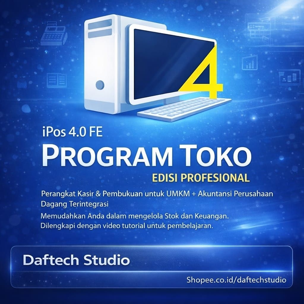 PROGRAM KASIR TOKO IPOS 4 SOFTWARE ALL PC APLIKASI FULL VERSION