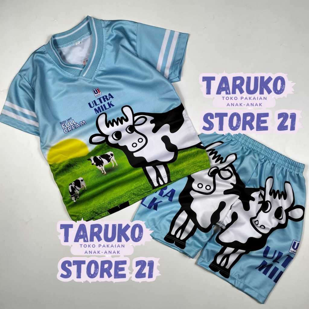 Stelan Baju Anak/Kaos Anak Laki Dan Perempuan/Baju Kaos Stelan/JERSEY Ultramild Lengan Pendek