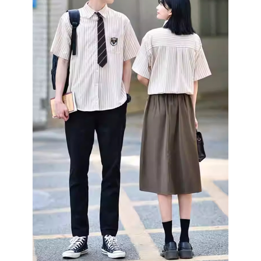 Seragam kelas, gaya sekolah, set penampilan foto kelulusan SMA, kemeja siswa gaya Korea baru musim p