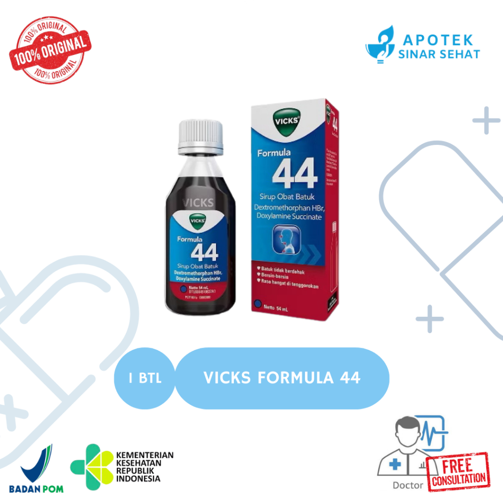 Vicks Formula 44 Sirup - Obat Batuk Tidak Berdahak