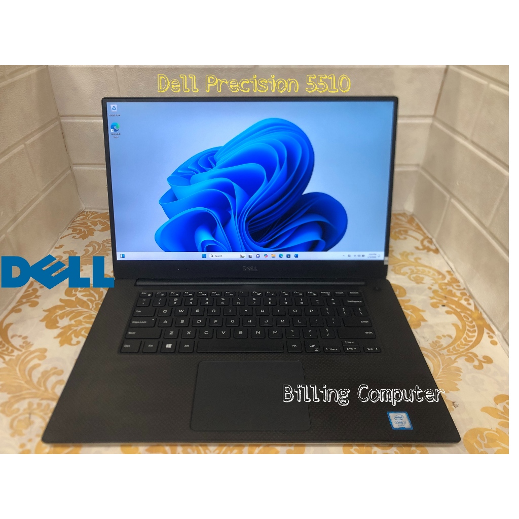 DELL PRECISION 5510 I7 NVIDIA QUADRO M1000M SIAP TEMPUR