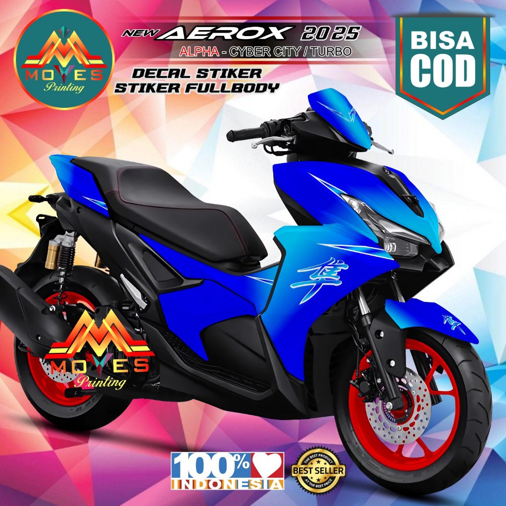 Tahan Lama Decal Stiker Motor Aerox Alpha Full Body Bunglon 2025 Stiker Aerox Alpha Stiker Aerox Alp