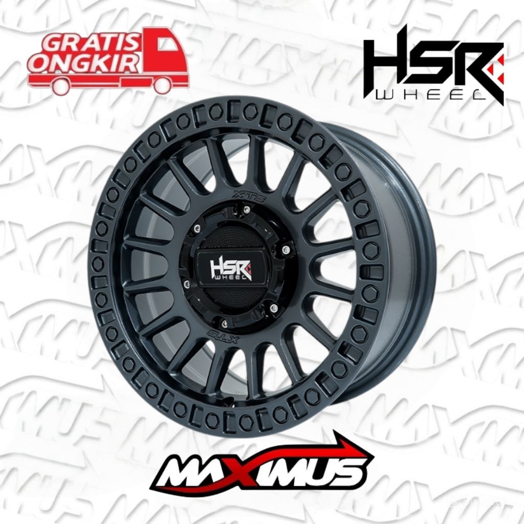 HSR WHEEL Velg racing pelek mobil ring 14 lubang 4x114 - 5x114 cocok buat ofroad