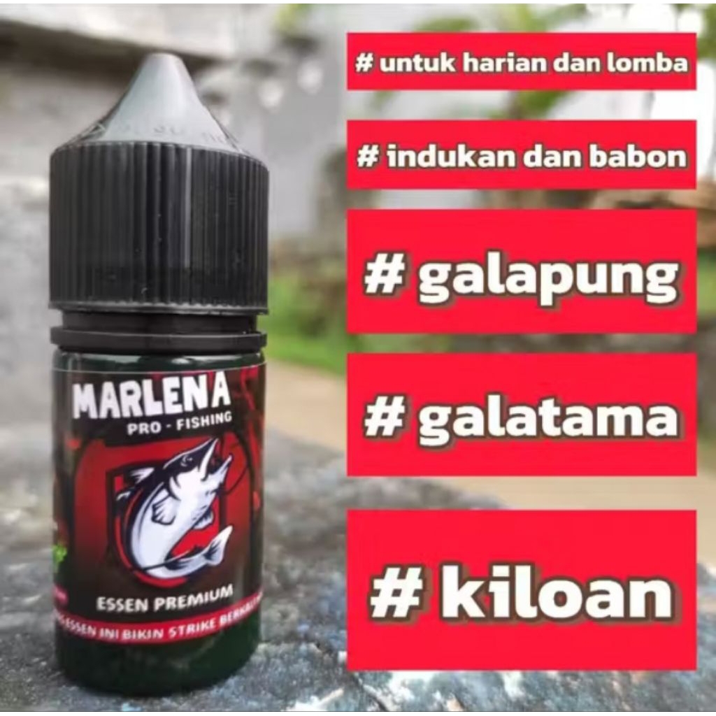 Marlena essen / Essen lomba premium / Cairan pemikat Ikan / Pemikat ikan pancing / Essen premium Lom