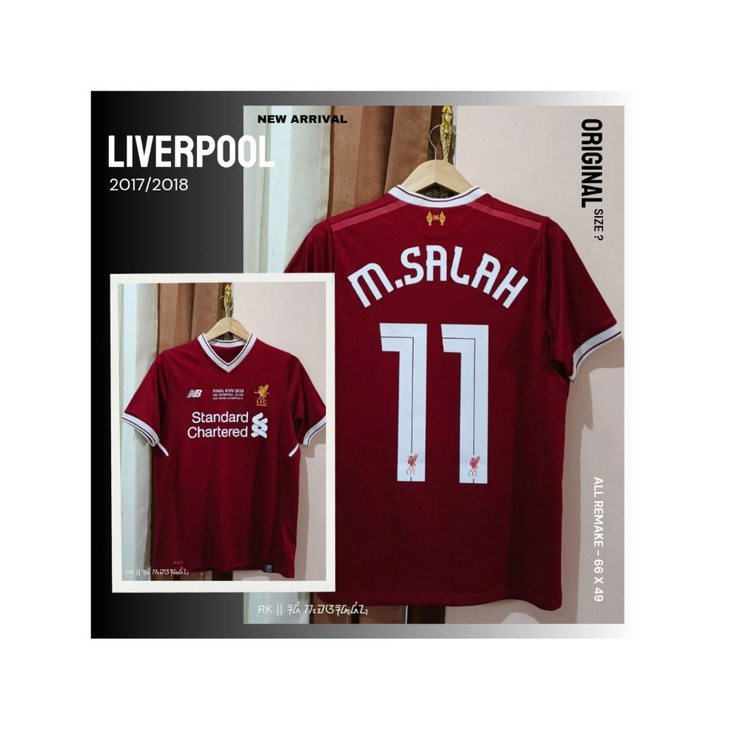 [ORIGINAL - Used] Jersey Liverpool FC UCL / LFC 2017/18 NNS M.SALAH 11