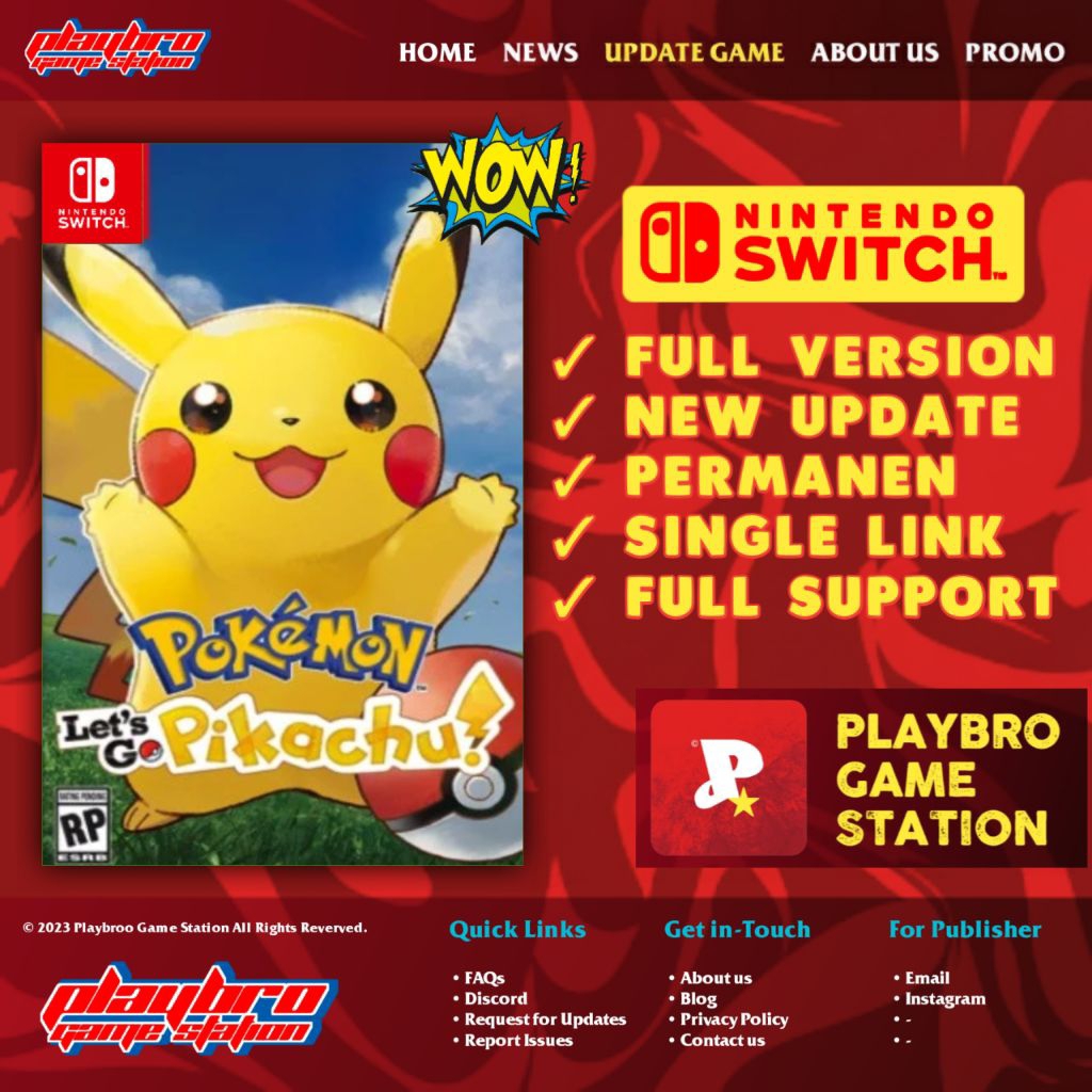 Pokemon Let's Go Pikachu - Game Nintendo Switch