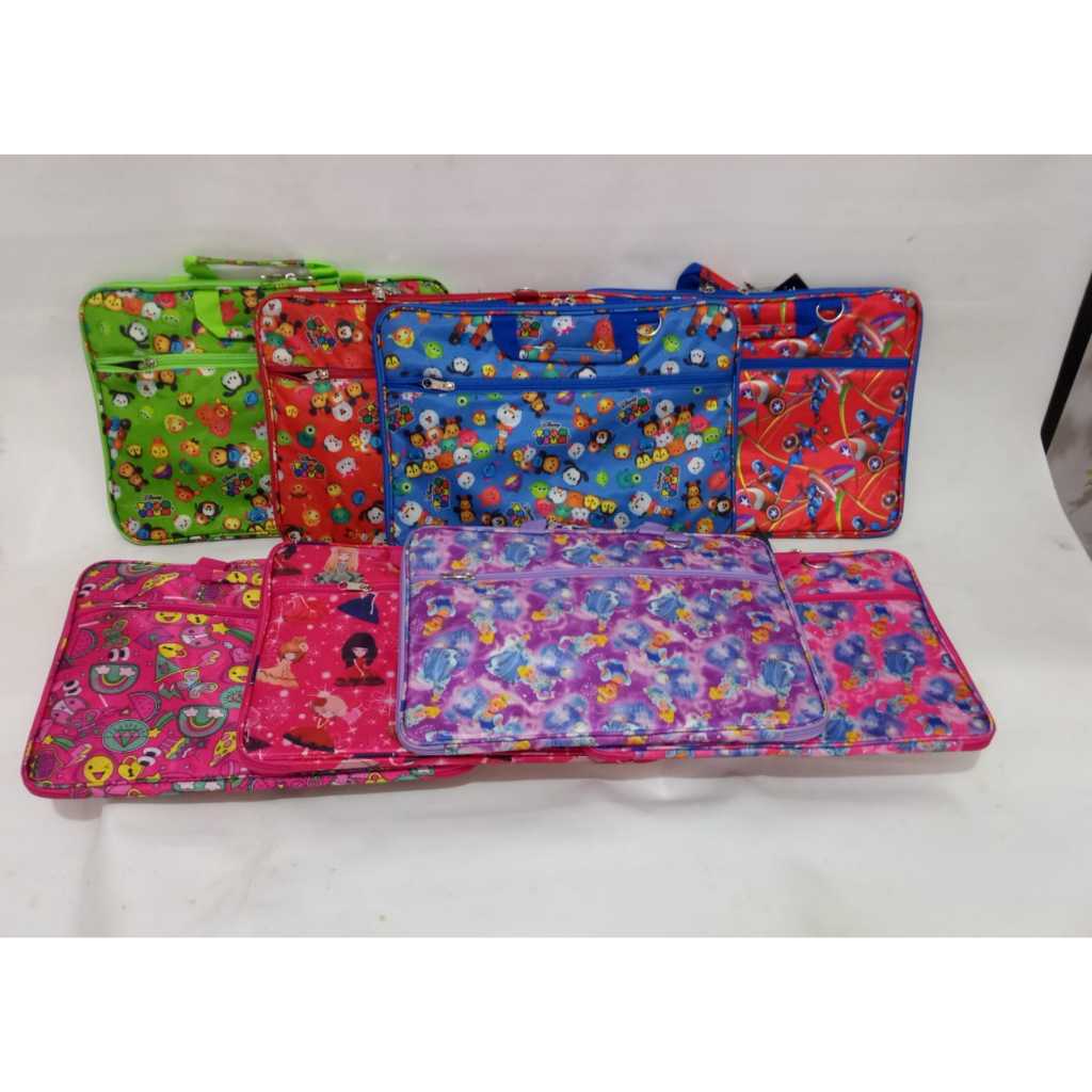 Tas laptop/ case laptop MOHAWK code 4003 ukuran 12 Inch dan 14 inch motif kartun lucu