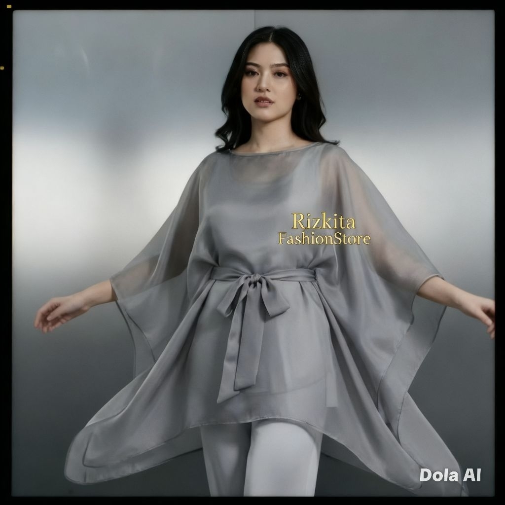 Outer Cape Organza premium kondangan, bridesmaid