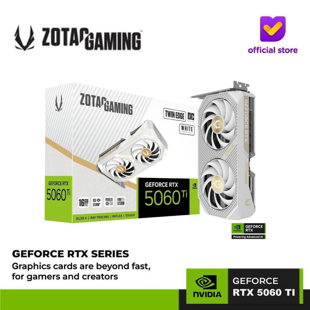 ZOTAC GAMING GeForce RTX 5060 Ti 16GB Twin Edge OC White Edition 5060Ti