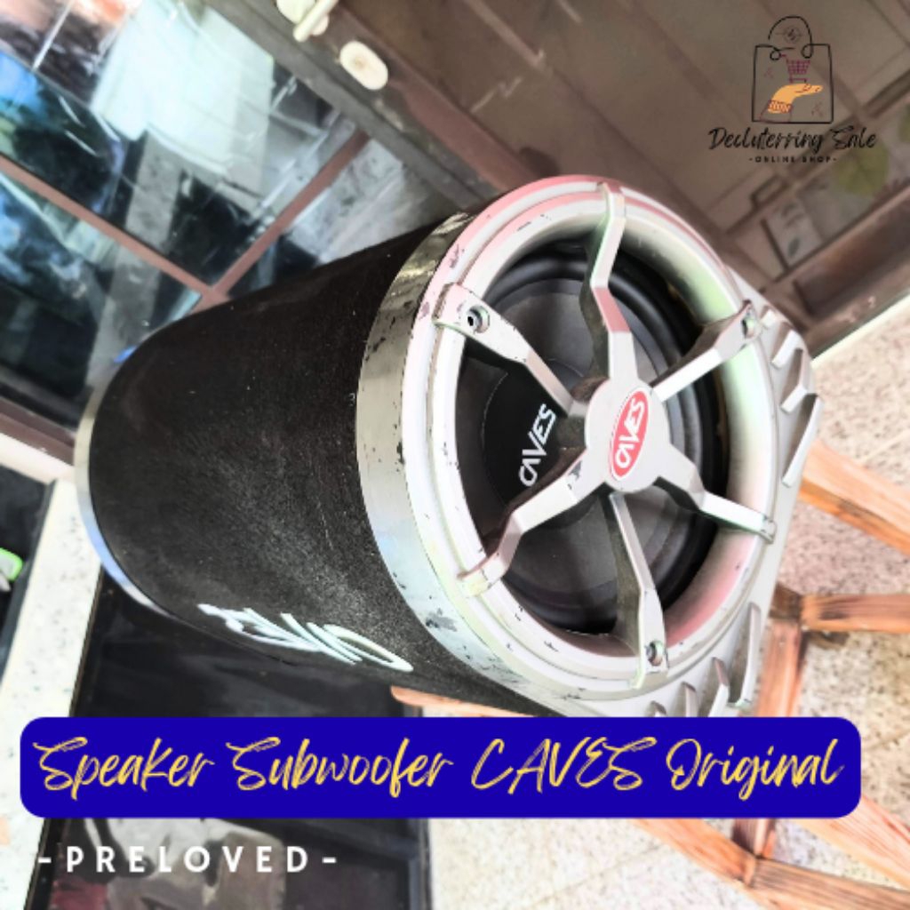 Speaker Subwoofer CAVES Original | Bass Besar & Nendang | Kondisi Bekas Layak Pakai