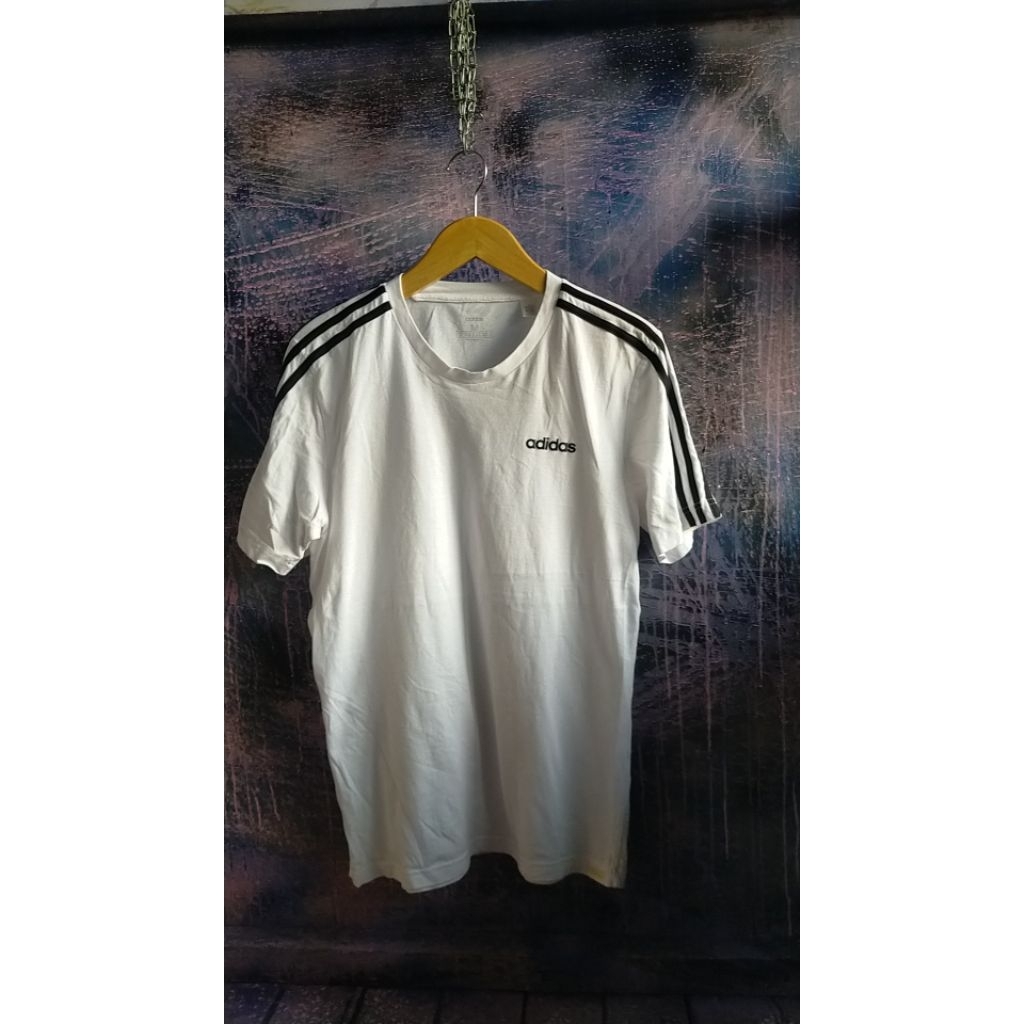 t-shirt kaos putih Adidas second