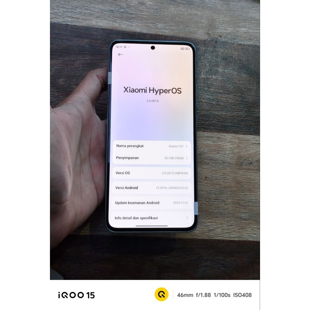 Xiaomi 13T 12/256GB Leica  HP seken Second BekasAndroid Smartphone