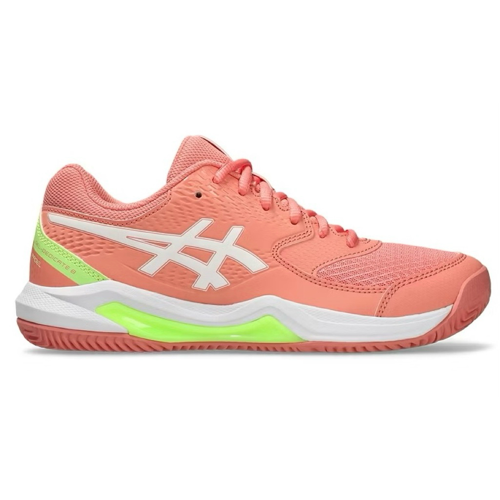 Sepatu Padel Asics Gel Dedicate 8 Women Padel Guava White / Padel Shoe Original Asics Women Guava