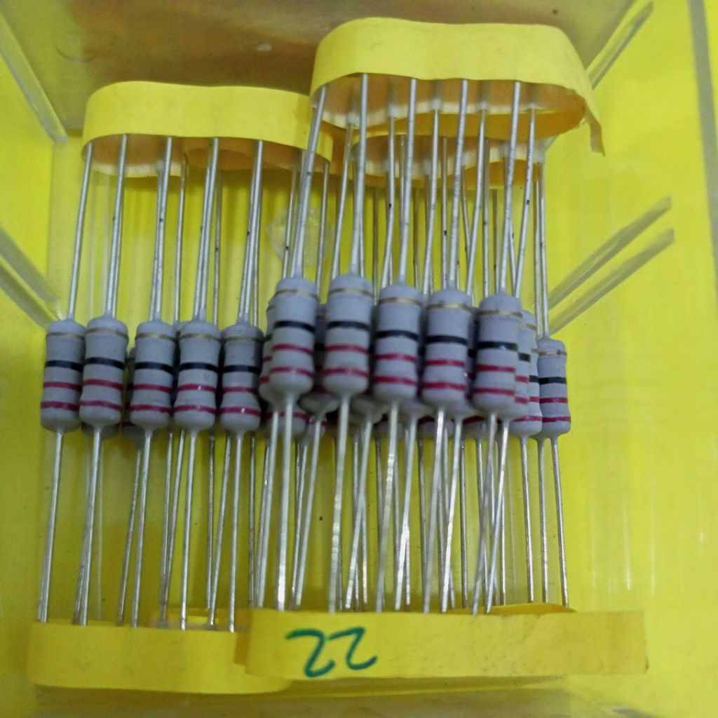 RESISTOR 22R ohm 1watt per.10pcs