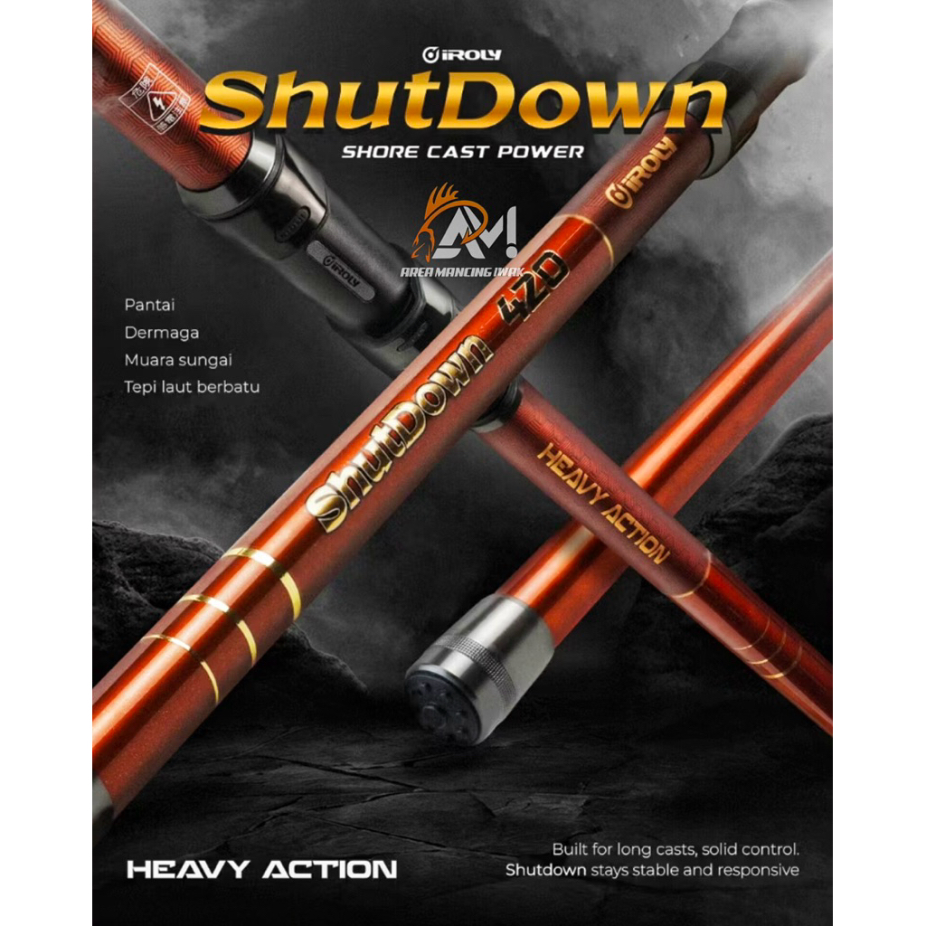 Joran IROLY SHUTDOWN SURF TELESKOPIK 360 390 420 450 SLIM BODY