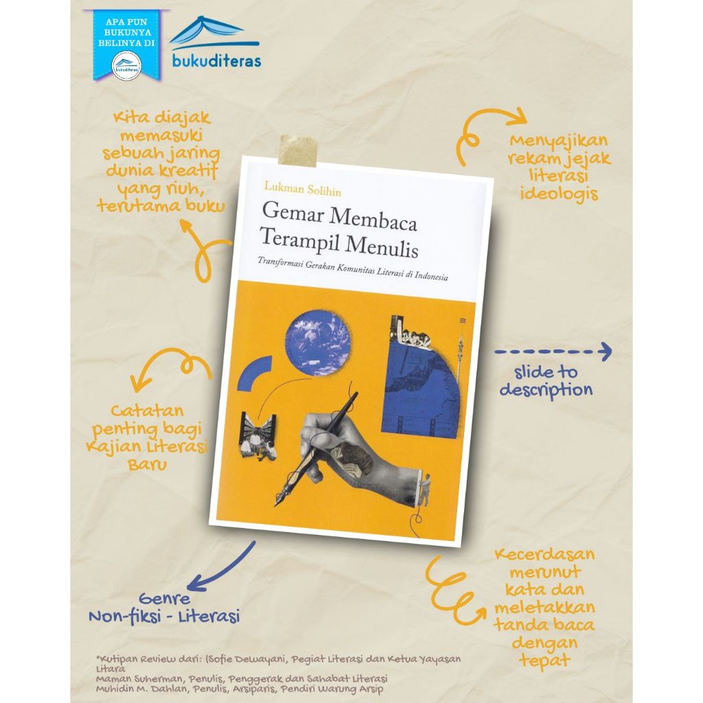Gemar Membaca Terampil Menulis - Lukman Solihin