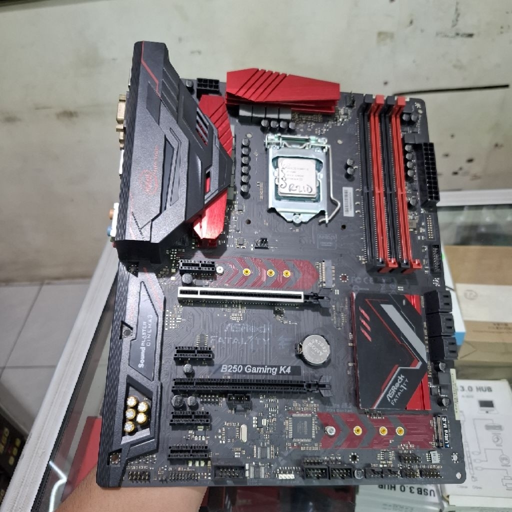 MOTHERBOARD ASROCK B250 GAMING K4 + PROCESSOR INTEL CORE I5 6500 6THN LGA 1151 LIKE NEW