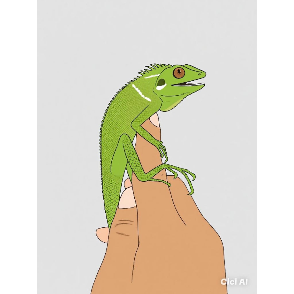 surai hidup bunglon mainan