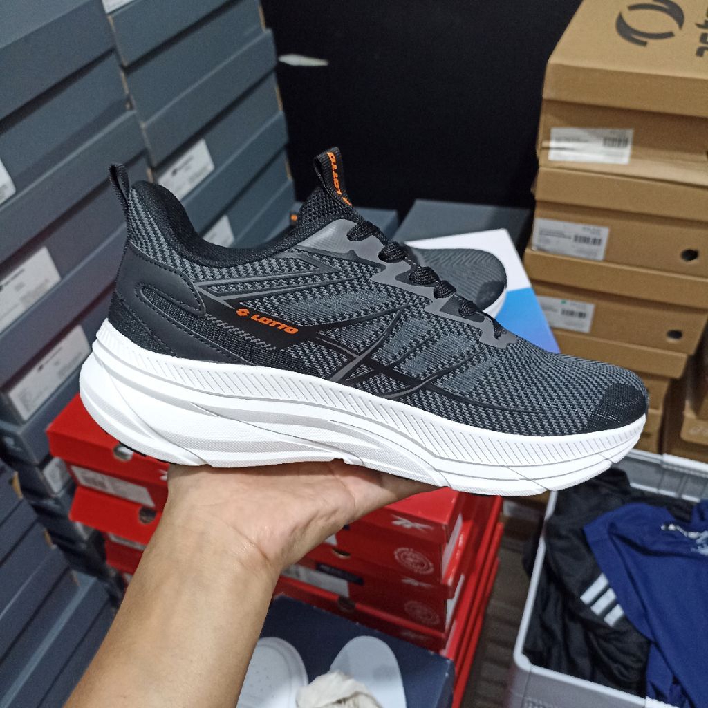 Lotto Ebru Men's Running Shoes - Grey Black