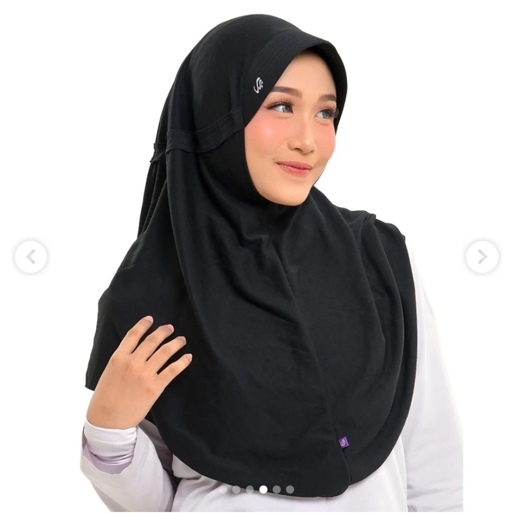 Preloved Kerudung Instan Rabbani Innova LX | Size L | Warna Hitam