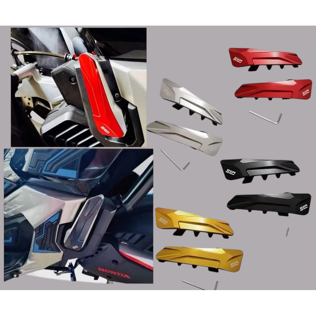 Footstep belakang Honda ADV 150 ADV 160 aluminium step belakang adv 150 adv 160