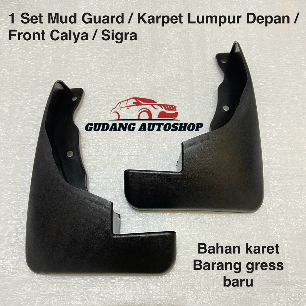 1 Set Mud Guard / Karpet Lumpur Depan / Front Calya / Sigra