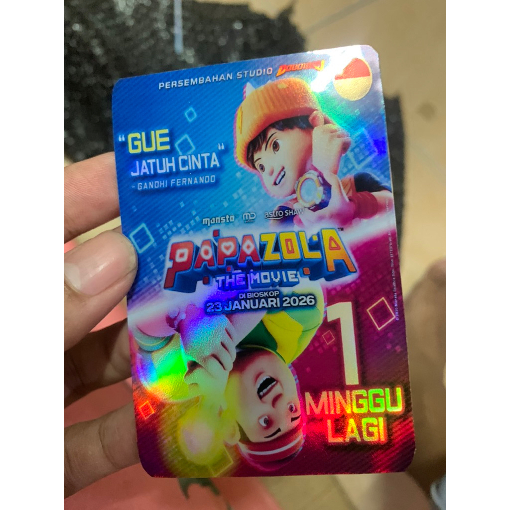 evant card gopal&boboiboy hologram