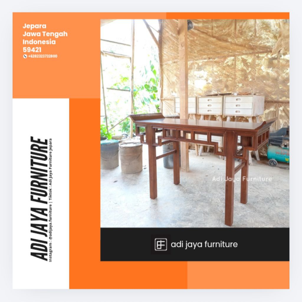 meja altar jati meja sembahyang jati meja konsol altar meja ibadah kayu jati