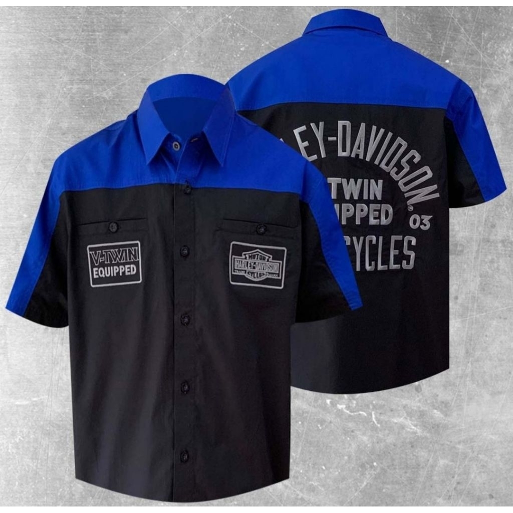 kemeja HD harley davidson motorcycle vtwin import kode us01