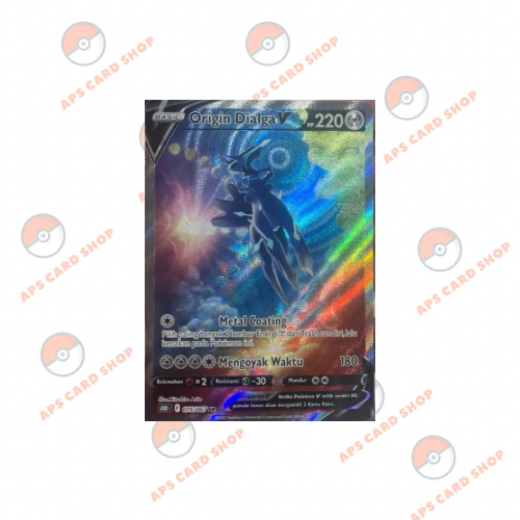 Pokemon TCG Indonesia S10D Origin Dialga V 075/067 SR AA | Pokemon Card Game