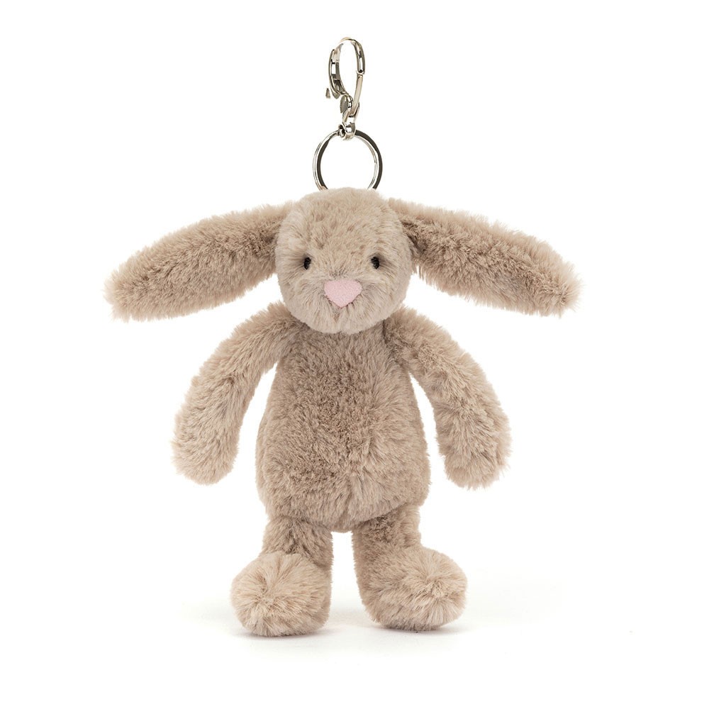 Jellycat Bashful Beige Bunny Bag Charm ORIGINAL