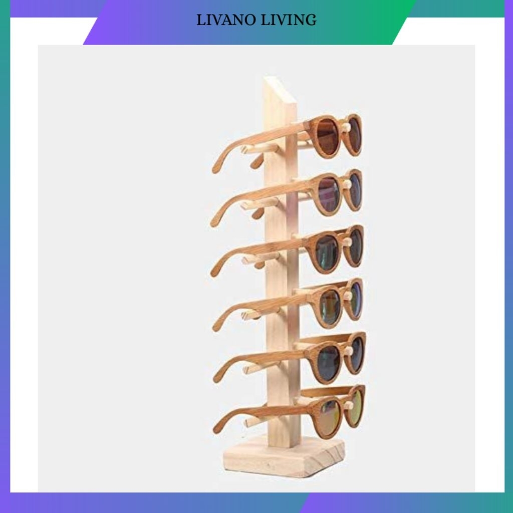 rack kacamata kayu jati Belanda aesthetic,rak display toko kacamata,rak susun 6 kacamata aesthetic
