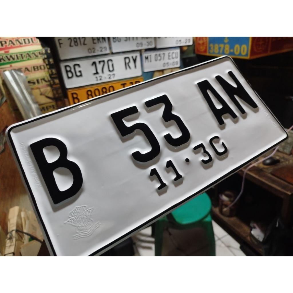Variasi Plat Mobil JDM // UKURAN (33x16) // (HARGA SATUAN) // Font Baru & Font Lama