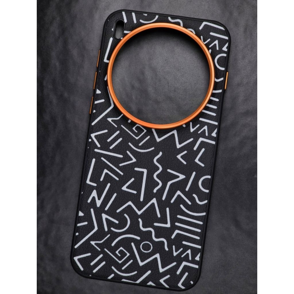 Case VIVO X300 PRO Graffiti leather