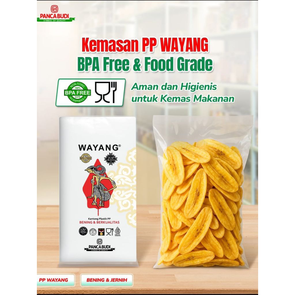 Plastik PP Wayang Uk 5x8 / 6x10 / 7x12 / 7x15 / 8x12 / 8x15 / 8x18 / 8x20 / 9x15 / 9x20 / 10x15 / 10