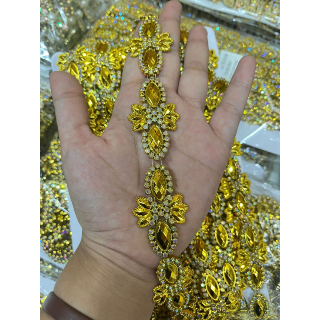 PER ROL Payet Mutiara Rangkai Aksesoris Mote Rangkai Premium