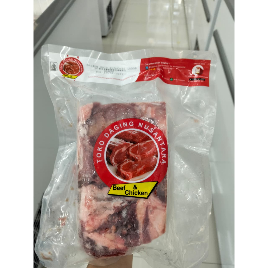 Daging Soto Ekonomis 1Kg - Fresh Frozen | Toko Daging Nusantara