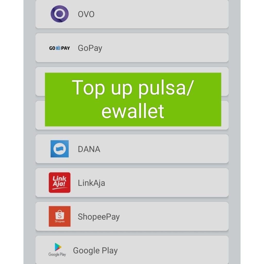 Isi Saldo/Pulsa