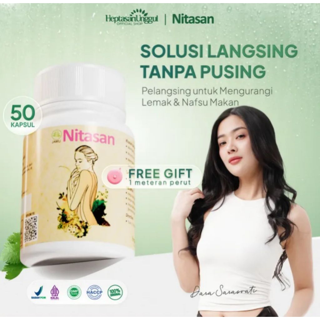 PROMO NITASAN Obat Diet Ampuh Penurun Berat Badan Isi 50 Kapsul Original