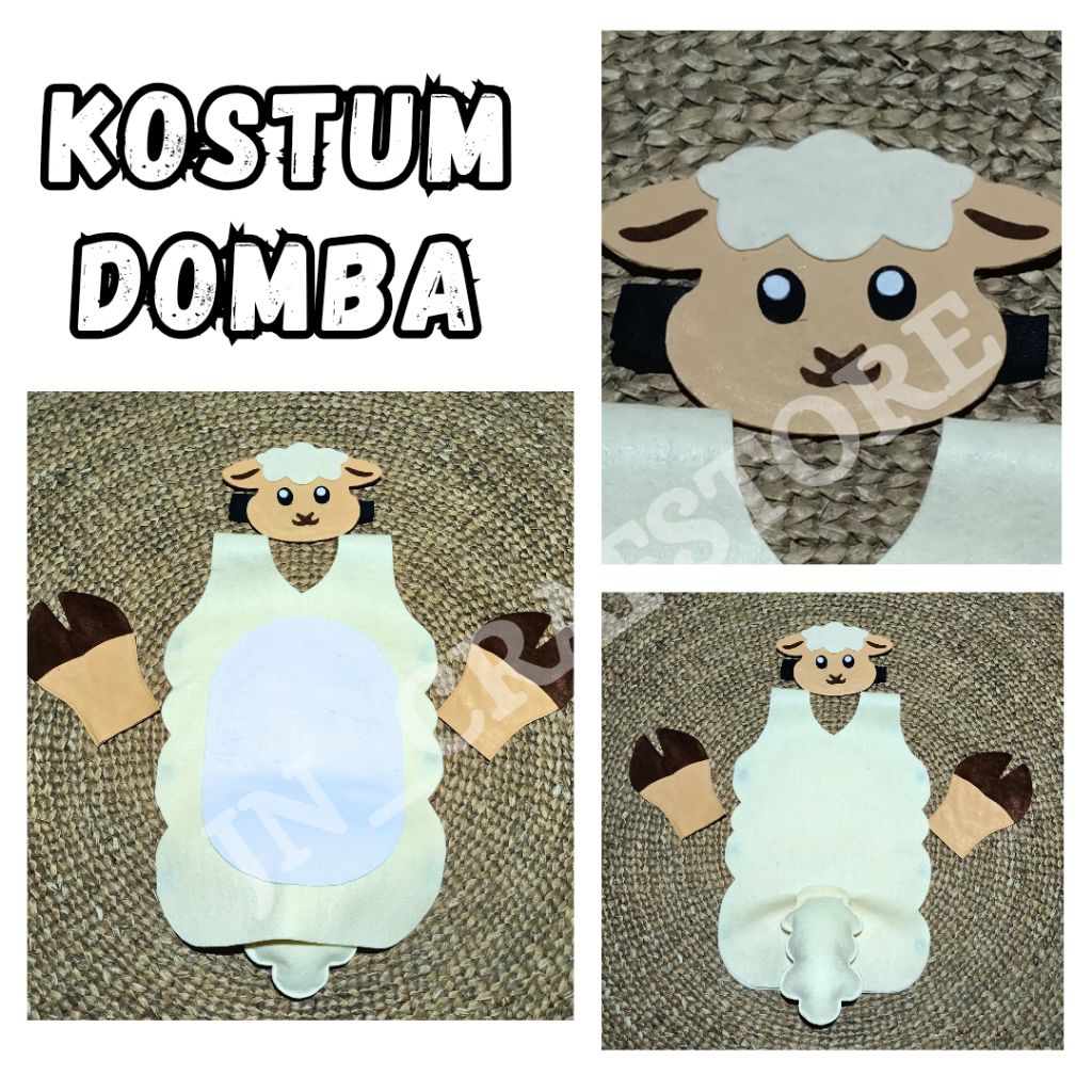 Kostum Domba Flanel/Kostum Karakter Domba Anak dan Dewasa
