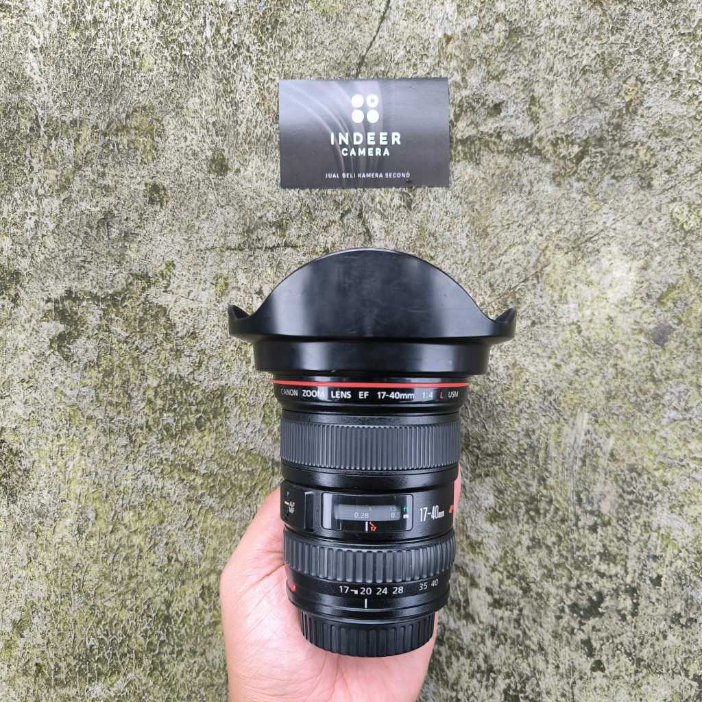 LENSA CANON AFS 17-40MM F4  L USM  SECOND MULUS NORMAL ( GARANSI TOKO ) BUKAN 16-35MM 24-70MM