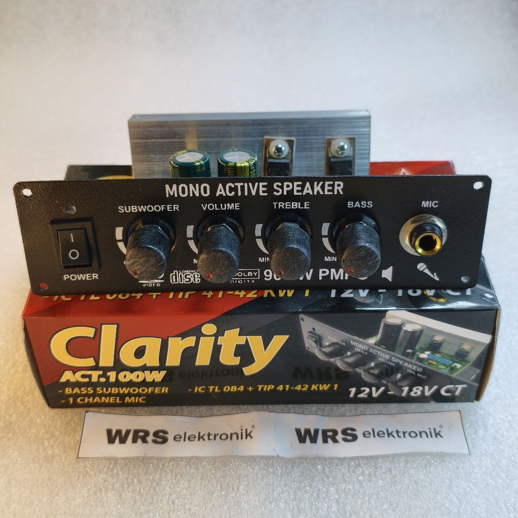 Kit Amplifier Clarity 100 watt Mono