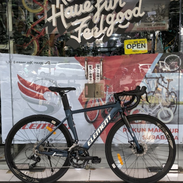 Element Road Bike FRC 50 Evo 18 Speed - FRC50 Evo Frame Fork Alloy Roadbike / New Saddle / Internal 