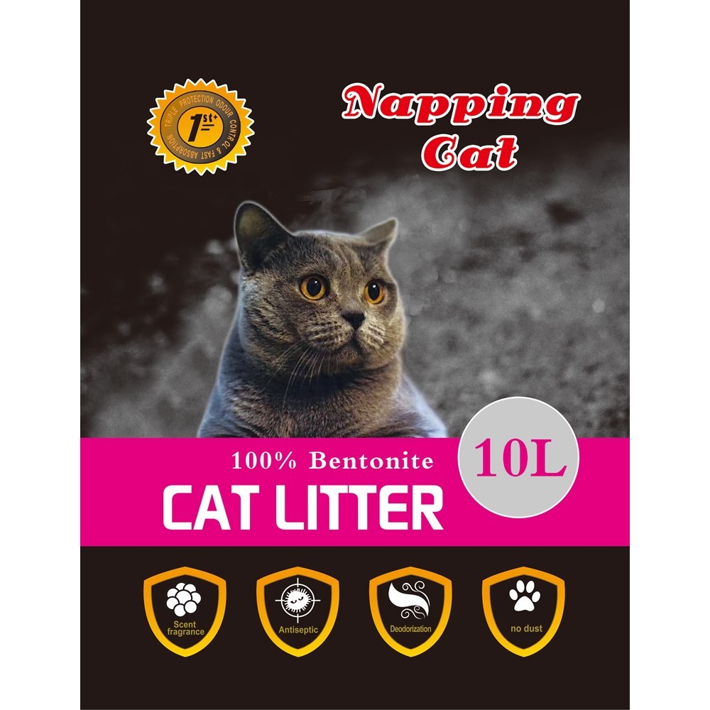 Pasir Kucing Napping Cat Litter bentonite 10Litter