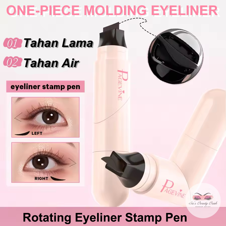 PAGE VINE Eyeliner Cap/All-in-one Eyeliner Stamp/ /Rotating Eyeliner Stamp Pen/Anti Tayar