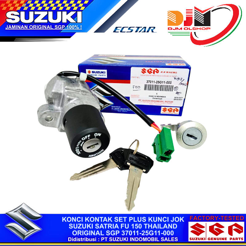 Konci Kontak Set Plus Kunci Jok Suzuki Satria Fu 150 Thailand Original SGP 37011-25G11-000