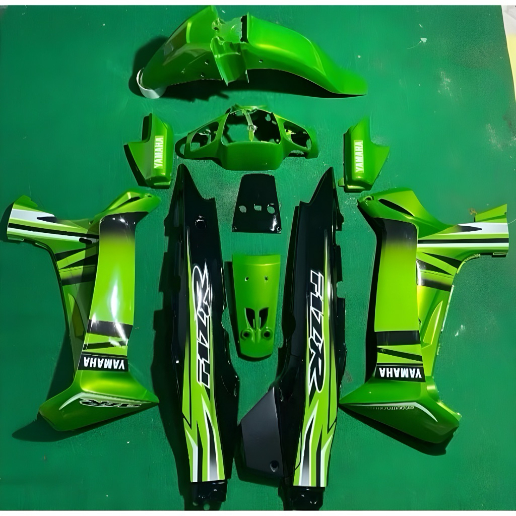 Cover body set fisr hijau hitam Paket full set body halus fizr yamaha fiz r hijau hitam
