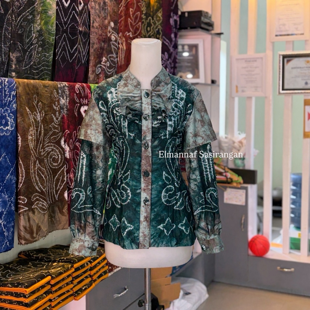 blouse wanita sasirangan