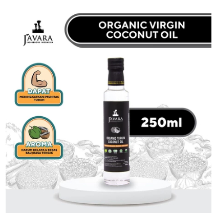 Javara Organic Virgin Coconut Oil Minyak VCO - Minyak Kelapa Murni 250 ml