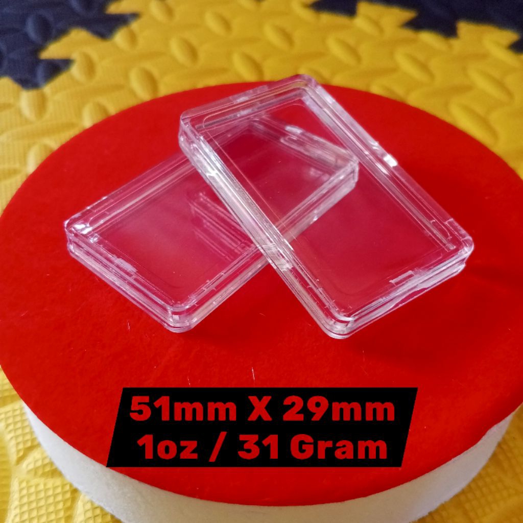 Tempat penyimpanan perak emas batangan kotak bulat kapsul coin